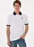 Erkek Regular Fit Polo Yaka Beyaz Basic Tişört