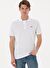 Erkek Regular Fit Polo Yaka Beyaz Basic Tişört
