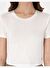 Beyaz Regular Fit Crop Tişört