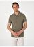 Haki Slim Fit Polo Yaka Tişört