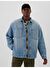 Relaxed Denim Sherpa-Astarlı Gömlek Ceket