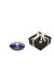 Mavi Golden Glow Cam Mumluk ve Tealight Seti (Dekoratif Sıvama Kutulu) 