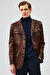 Kevin Erkek Kahverengi Blazer Deri Ceket 16WGD6154L7