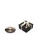 Siyah Golden Glow Cam Mumluk ve Tealight Seti (Dekoratif Sıvama Kutulu)
