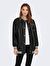 Only Kadın Deri Ceket Kolej Ceketi Faux Leather Bomber Jacket -15277722