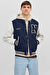 Jack & Jones Erkek Bomber Kolej Kalın Ceket Yaka Mont - 12241559