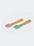 Citron 2'li Organik Bambu Kaşık Seti - Green/Pink 1073667