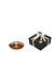 Kahverengi Golden Glow Cam Mumluk ve Tealight Seti (Dekoratif Sıvama Kutulu) 