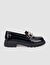 Cabani Ayakkabı Siyah Kadın Rugan Loafer 125504R