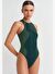 İnce Fitilli Alttan Çıtçıtlı Spor Body Çam Yeşili