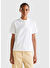 Kadın Beyaz Streç Pamuklu Sol Altı Logo Baskılı Polo T-Shirt