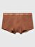 Erkek Kahverengi Pamuk Karışımlı Beli Logo Baskılı Boxer