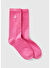 Unisex Pembe Benetton Logolu Soket Çorap