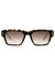 Snob Milano Giuan Mari Leopar Şeffaf Unisex Optik / Güneş Gözlüğü