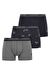 U.S. Polo Assn.  Erkek 200 Lacivert-Antrasit Melanj - Lacivert 3 lü Boxer 
