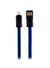 MF Product Jettpower 0047 Metal Başlıklı Örgülü 3A Micro Usb Hızlı Şarj Kablosu 20 cm Mavi 