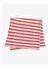 Stripy Pamuk Müslin Çok Amaçlı Örtü Kırmızı 80x80