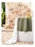 Linen Runner Haki 45x160