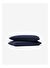 Washed Linen Keten Yastık Kılıfı 2'li Indigo 50x70