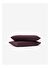 Washed Linen Keten Yastık Kılıfı 2'li Bordo 50x70