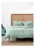 Washed Linen Keten Çift Kişilik Nevresim Frosty Green 279x228