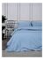 Washed Linen Keten Çift Kişilik Nevresim Açık Mavi 200x220