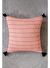 Buhur Pamuk Kırlent Kılıfı Pembe / Gri 45x45