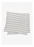 Stripy Müslin Çok Amaçlı Örtü Gri/Ekru 100x100