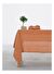 Linen Keten Masa Örtüsü Çizgili Taba Rengi 150x250