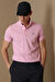 Laon Spor Polo Yaka Erkek Tişört Pembe