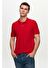 Ds Damat Regular Fit Kırmızı Pike Dokulu %100 Pamuk Kıvrılmaz Polo Yaka Nakışlı T-Shirt