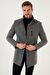 Buratti Slim Fit Düğmeli Dik Yaka Kaşe Erkek Kaban 5840099
