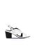Bueno Shoes Beyaz Deri Kadın Topuklu Sandalet 01wn2603