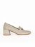 Bueno Shoes Bej Deri Kadın Topuklu Ayakkabı 33wa7656