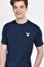 BASS Lacivert Bisiklet Yaka Baskılı Standard Fit Erkek Tshirt