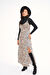 Leopar Desenli Saten Elbise - LEOPAR