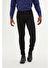 Siyah Slim Fit Düz Pamuklu 5 Cep Kot Pantolon