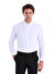 Beyaz Slim Fit Düz Pamuklu Slim Yaka Uzun Kollu Klasik Gömlek