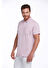 Lila Regular Fit Düz 100% Pamuk Polo Yaka Tişört 