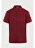 Bordo Regular Fit Düz 100% Pamuk Polo Yaka Tişört 