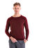Bordo Regular Fit Bisiklet Yaka Triko Yün Kazak