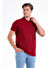 Bordo Regular Fit Düz 100% Pamuklu Polo Yaka Tişört