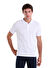 Beyaz Regular Fit Düz 100% Pamuklu Polo Yaka Tişört