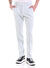 Mavi Slim Fit Düz Yandan Cepli Keten Pantolon