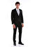 Siyah Slim Fit Düz Mono Yaka Klasik Takım Elbise