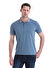 indigo Regular Fit Düz 100% Pamuklu Polo Yaka Tişört