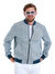 Lacivert Slim Fit Çizgili Mevsimlik Mont