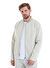 Bej Slim Fit Çizgili Dik Yaka Basic Mevsimlik Mont
