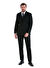 Siyah Slim Fit Kruvaze Klasik Takım Elbise