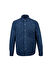 Lacivert Regular Fit Shacket Uzun Kol Fitilli Kadife Gömlek